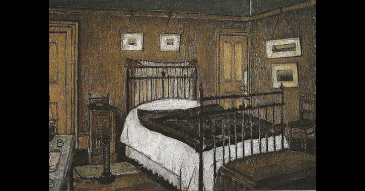 The Bedroom  Pendlebury by L.S. Lowry, 1940